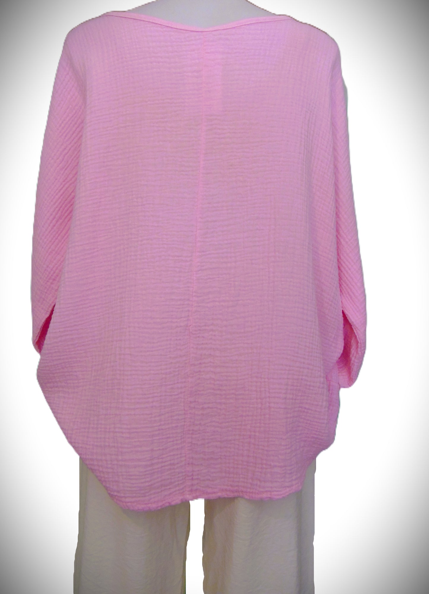 Haut en Coton Gaufré – Rose