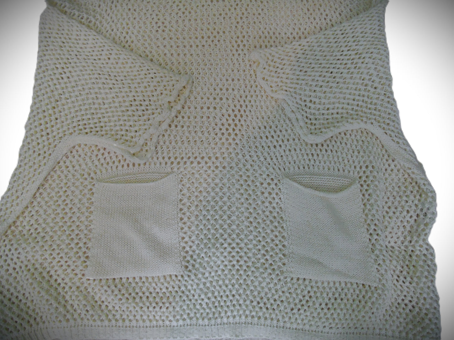 Haut en maille ajourée - Blanc