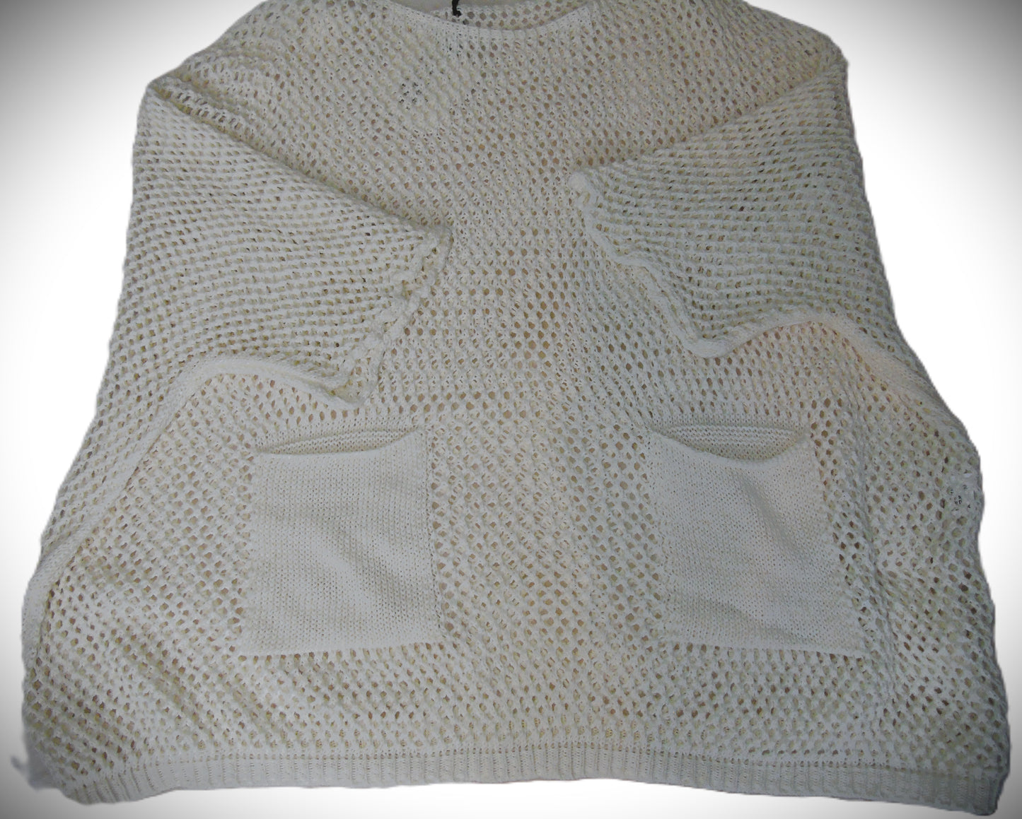 Haut en maille ajourée - Blanc