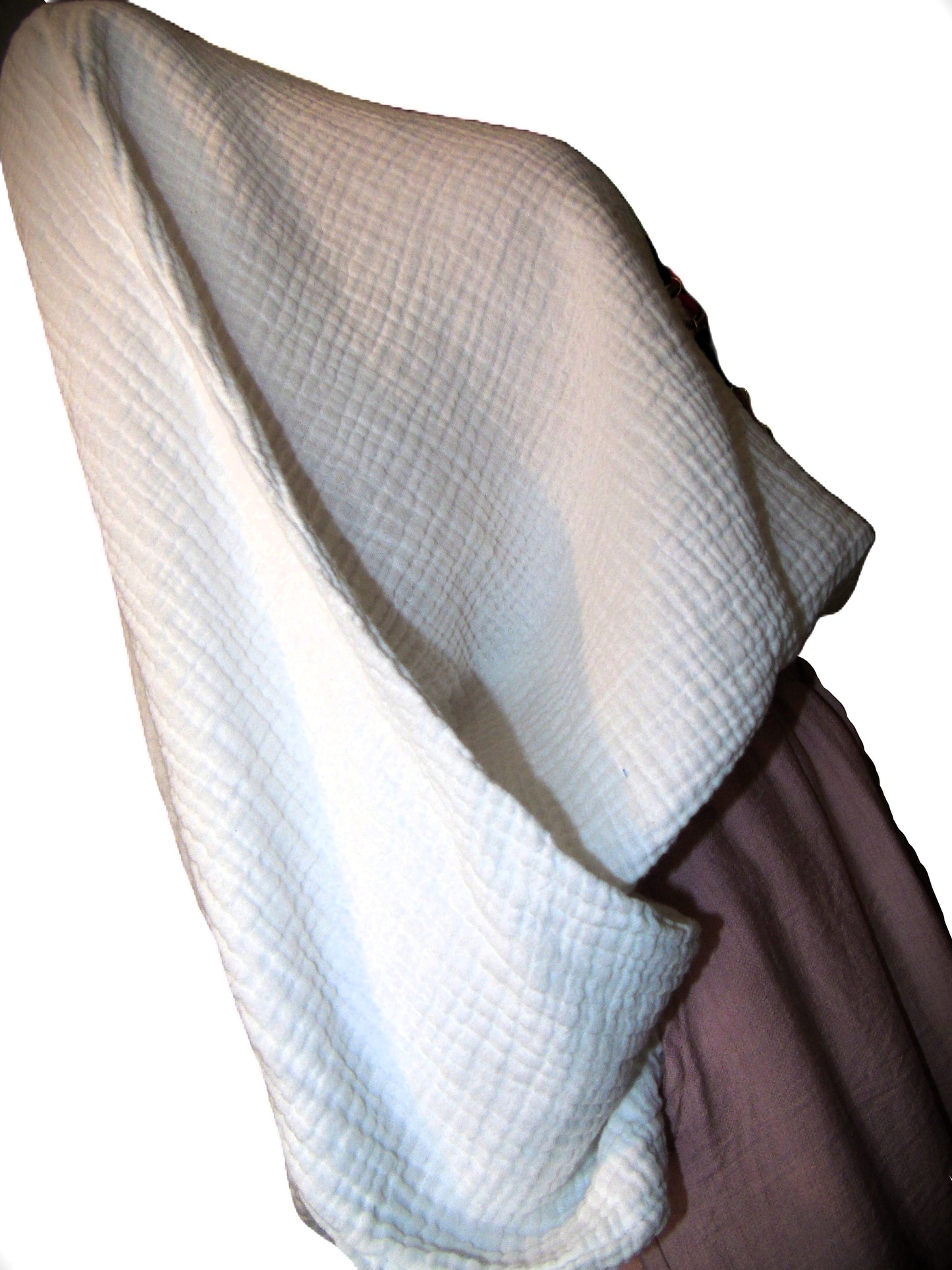 Haut en Coton Gaufré – Blanc
