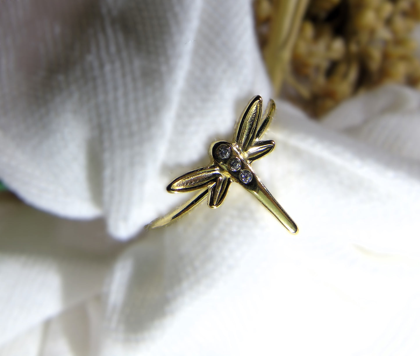 Bague Libellule Éclatante