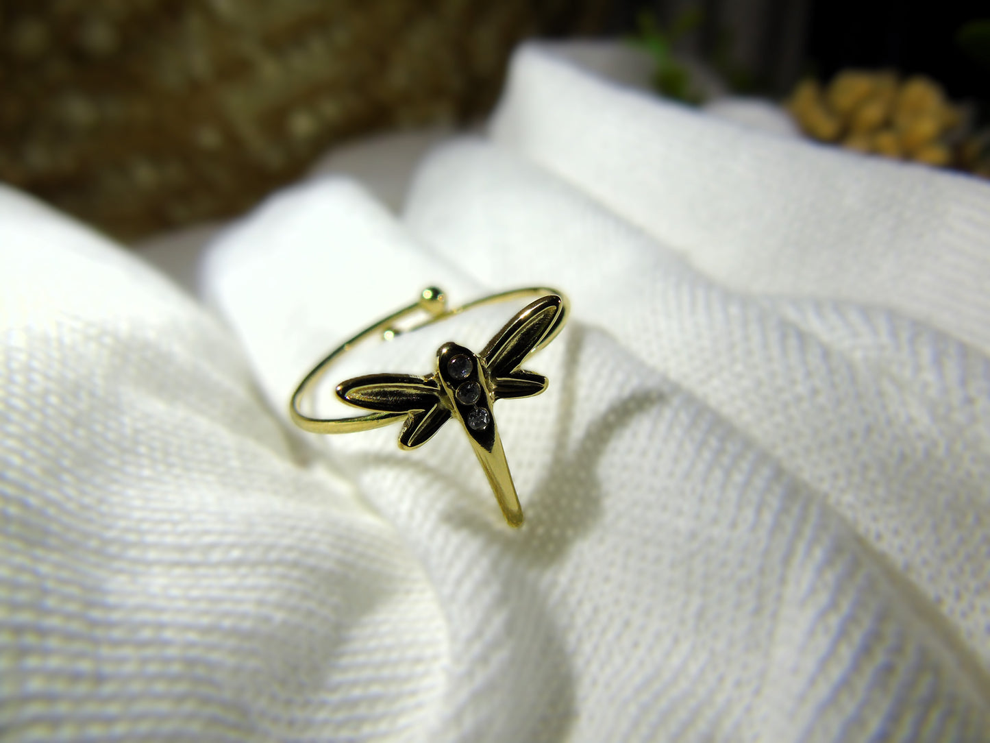 Bague Libellule Éclatante
