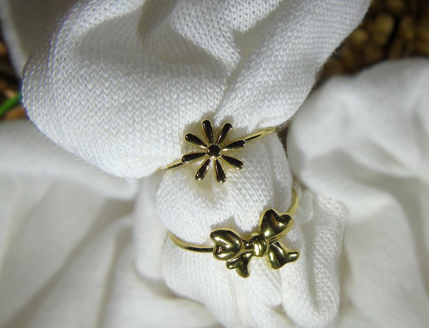 Duo de Bagues Daisy & Nœud