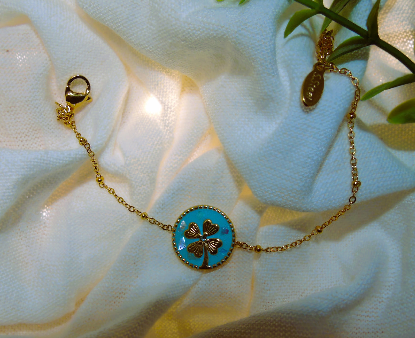 Bracelet Trèfle d’Opaline