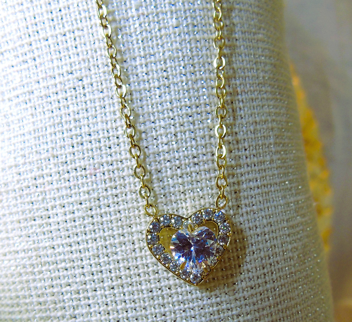 Collier Cœur Scintillant