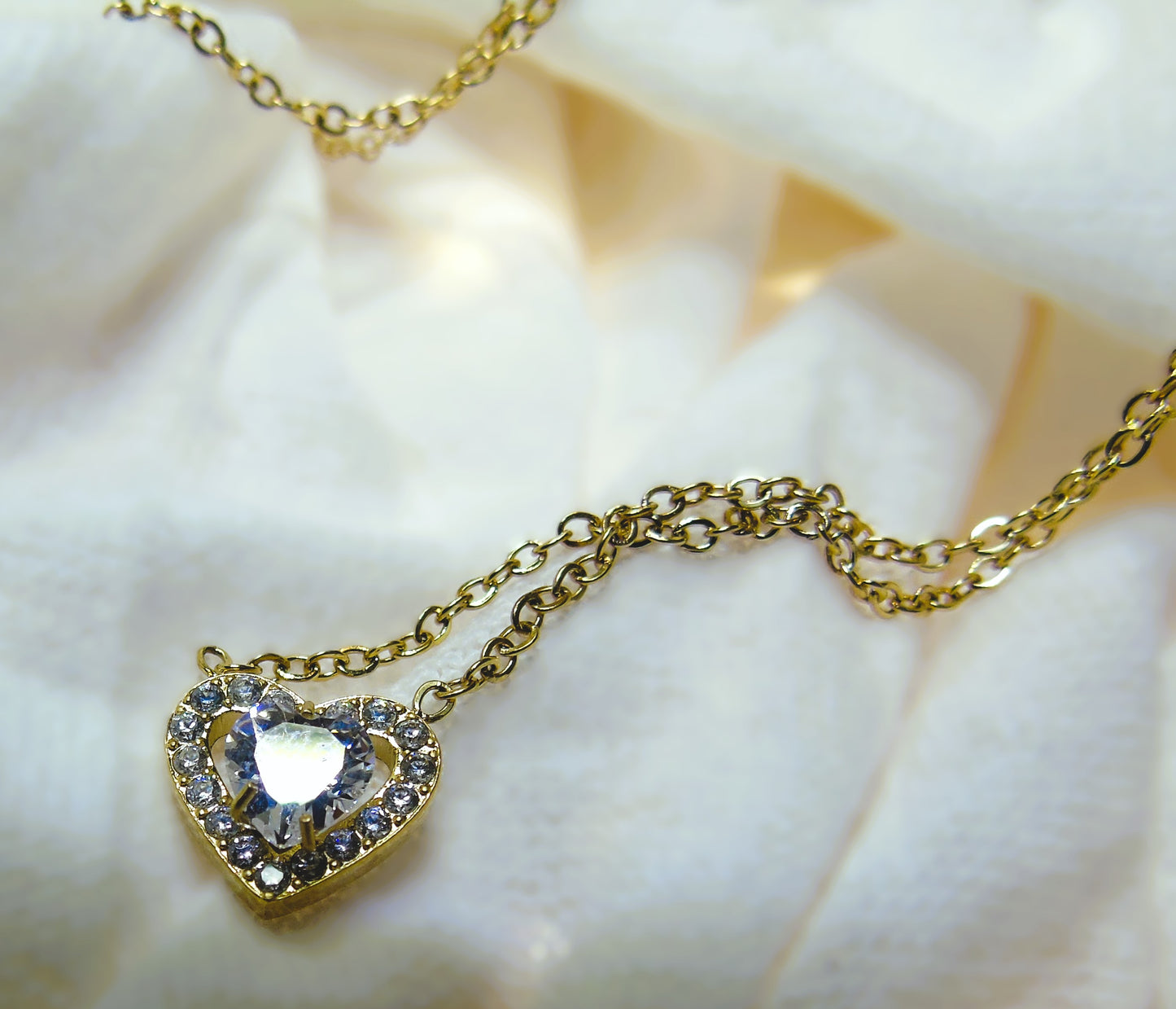Collier Cœur Scintillant