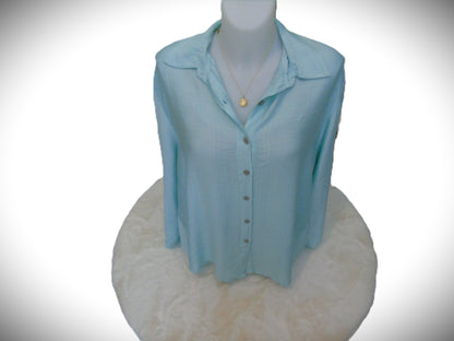 Chemise Vert d'eau Épurée