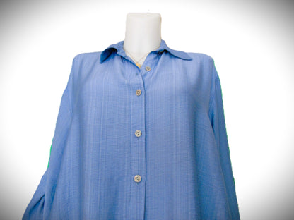 Chemise Bleu Jeans Épurée