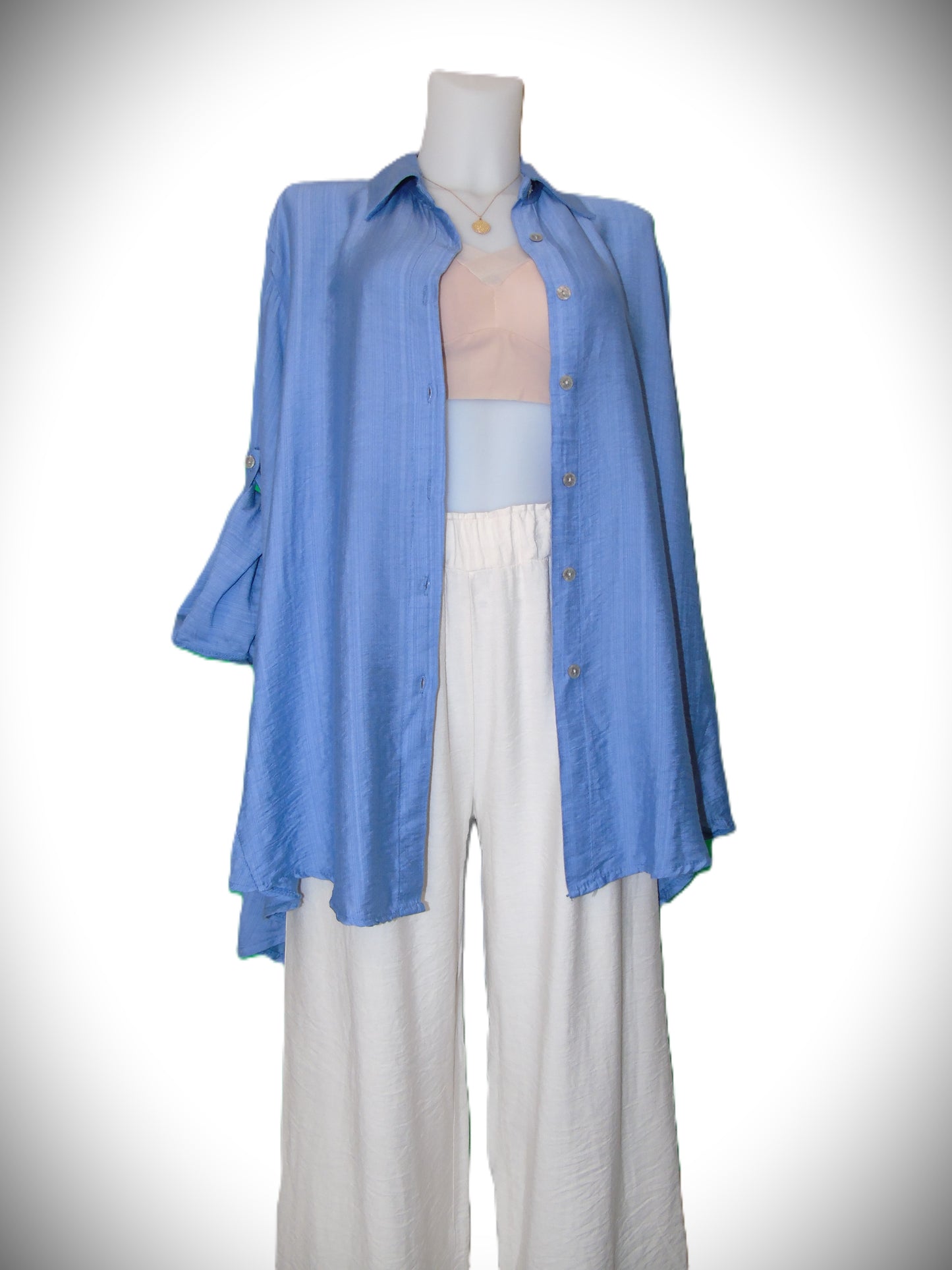 Chemise Bleu Jeans Épurée