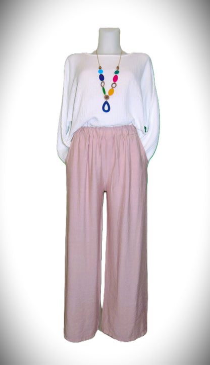 Pantalon Fluide - Rose