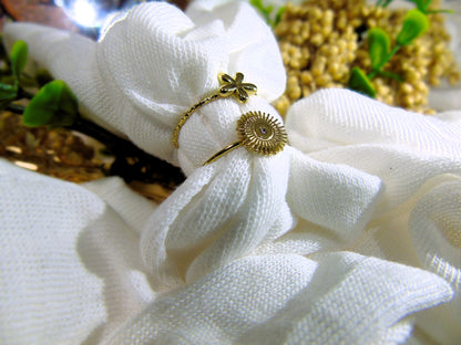 Bague Duo Soleil & Fleur