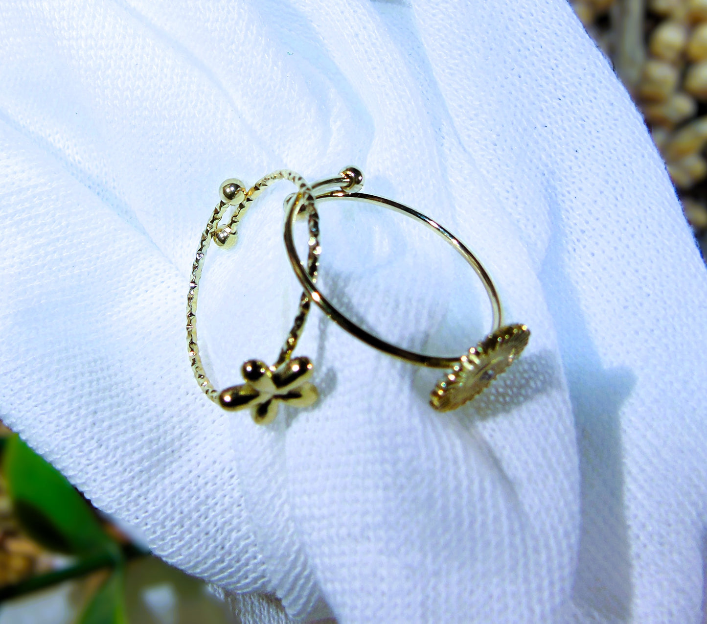 Bague Duo Soleil & Fleur