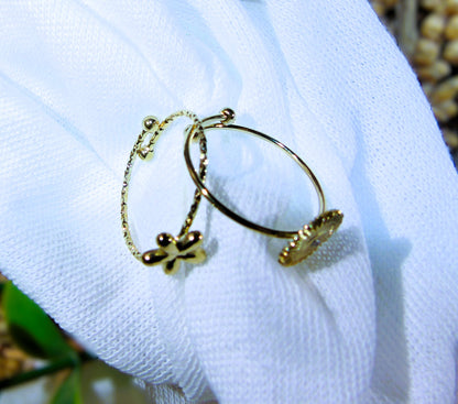 Bague Duo Soleil & Fleur